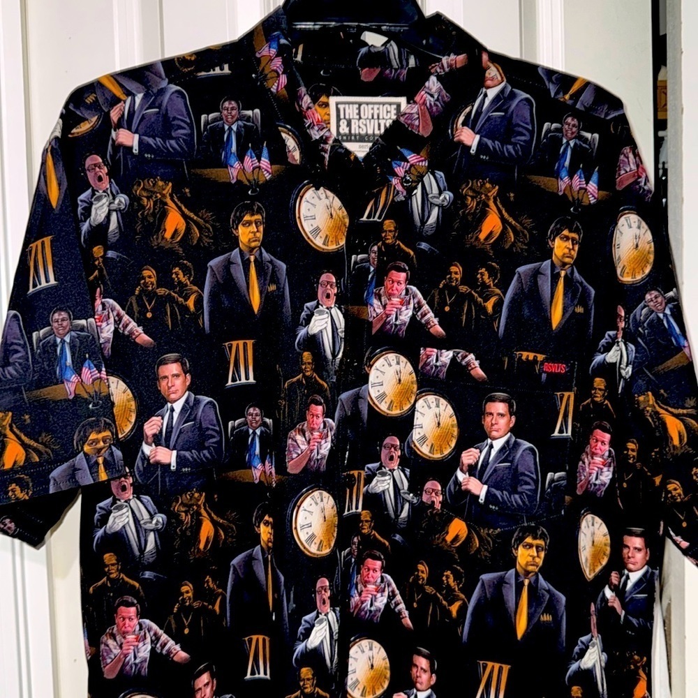 RSVLTS XL The Office button down